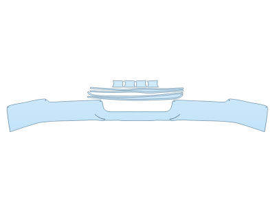 2024 RAM RAM 3500 LARAMIE LONGHORN REAR BUMPER DOOR CUPS DOOR EDGES - PRECUT PPF CLEAR BRA WRAP