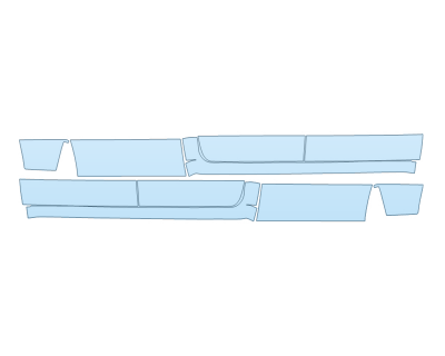 2024 RAM RAM 3500 LARAMIE LONGHORN ROCKERS - PRECUT PPF CLEAR BRA WRAP
