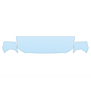 2025 RAM RAM 3500 LONE STAR HF 24 INCH (WRAPPED EDGES) - PRECUT PPF CLEAR BRA WRAP