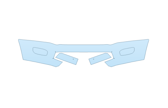2027 RAM RAM 3500 TRADESMAN BUMPER (MULTI PIECE) - PRECUT PPF CLEAR BRA WRAP