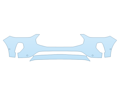 PAINT PROTECTION KIT - 2025 FORD ESCAPE ACTIVE BUMPER WITH SENSORS - PRECUT PPF CLEAR BRA WRAP