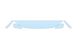 2027 FORD ESCAPE PLUG-IN HYBRID HOOD FENDERS MIRRORS 12 INCH (WRAPPED EDGES)