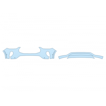 PAINT PROTECTION KIT - 2025 FORD ESCAPE ST-LINE ELITE BUMPER (MULTI PIECE)WITH SENSORS - PRECUT PPF CLEAR BRA WRAP