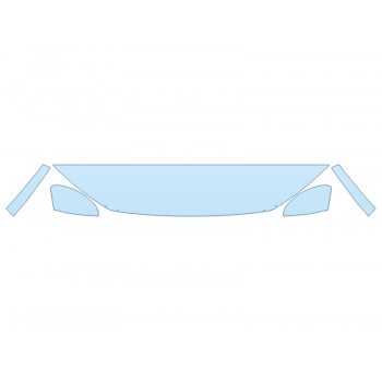 PAINT PROTECTION KIT - 2023 FORD ESCAPE ST-LINE ELITE HOOD FENDERS MIRRORS 12 INCH (WRAPPED EDGES) - PRECUT PPF CLEAR BRA WRAP