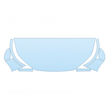 PAINT PROTECTION KIT - 2025 FORD ESCAPE ST-LINE ELITE HOOD FENDERS MIRRORS 30 IN(WRAPPED EDGES) - PRECUT PPF CLEAR BRA WRAP