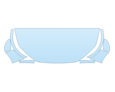 PAINT PROTECTION KIT - 2025 FORD ESCAPE ST-LINE ELITE HOOD FENDERS MIRRORS 30 IN(WRAPPED EDGES) - PRECUT PPF CLEAR BRA WRAP