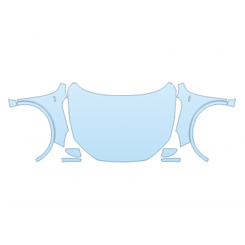 PAINT PROTECTION KIT - 2025 FORD ESCAPE ST-LINE ELITE FULL HOOD FENDERS MIRRORS(WRAPPED EDGES) - PRECUT PPF CLEAR BRA WRAP