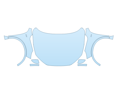 PAINT PROTECTION KIT - 2025 FORD ESCAPE ST-LINE ELITE FULL HOOD FENDERS MIRRORS(WRAPPED EDGES) - PRECUT PPF CLEAR BRA WRAP