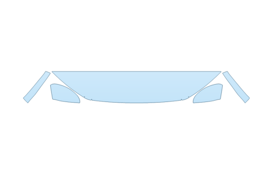 PAINT PROTECTION KIT - 2027 FORD ESCAPE ST-LINE SELECT HOOD FENDERS MIRRORS 12 INCH (WRAPPED EDGES) - PRECUT PPF CLEAR BRA WRAP