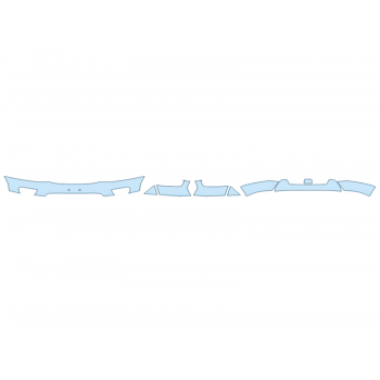 PAINT PROTECTION KIT - 2023 FORD E-TRANSIT BASE BUMPER (MULTI PIECE) - PRECUT PPF CLEAR BRA WRAP