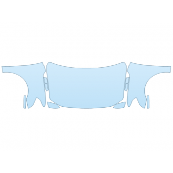 PAINT PROTECTION KIT - 2023 FORD EXPEDITION PLATINUM FULL HOOD FENDERS MIRRORS(WRAPPED EDGES) - PRECUT PPF CLEAR BRA WRAP