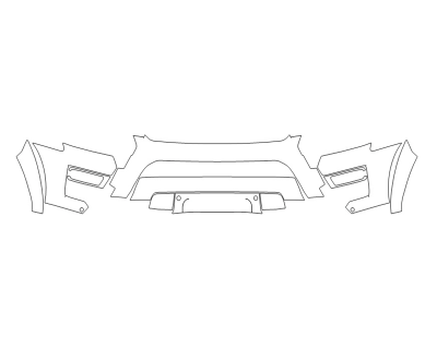 2023 FORD EXPEDITION XL STX BUMPER (MULTI PIECE)WITH SENSORS