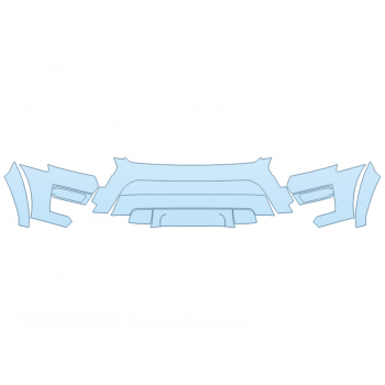 Precut PPF Kit – Clear Bra Paint Protection Film PAINT PROTECTION KIT - 2023 FORD EXPEDITION XLT MAX BUMPER (MULTI PIECE) - PRECUT PPF CLEAR BRA WRAP