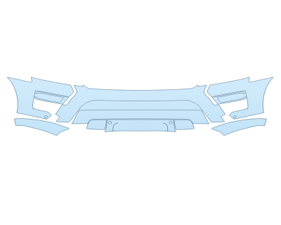 PAINT PROTECTION KIT - 2023 FORD EXPEDITION XLT MAX BUMPER WITH SENSORS - PRECUT PPF CLEAR BRA WRAP