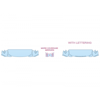 PAINT PROTECTION KIT - 2023 FORD EXPEDITION XLT MAX HOOD FENDERS MIRRORS 24 INCH (WRAPPED EDGES) - PRECUT PPF CLEAR BRA WRAP