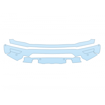 PAINT PROTECTION KIT - 2023 FORD F-150 RAPTOR BUMPER WITH SENSORS - PRECUT PPF CLEAR BRA WRAP