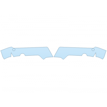 PAINT PROTECTION KIT - 2023 FORD F-150 RAPTOR REAR BUMPER WITH SENSORS - PRECUT PPF CLEAR BRA WRAP