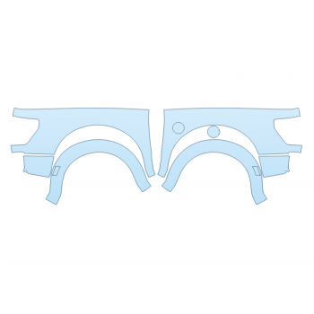 PAINT PROTECTION KIT - 2023 FORD F-150 RAPTOR REAR FULL FENDERS - PRECUT PPF CLEAR BRA WRAP