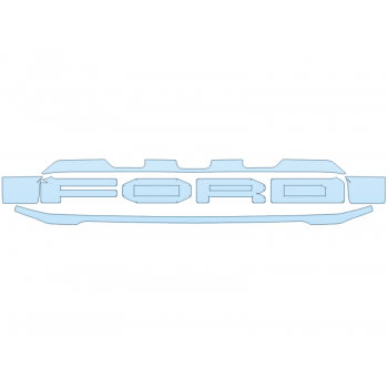 PAINT PROTECTION KIT - 2023 FORD F-150 RAPTOR GRILL - PRECUT PPF CLEAR BRA WRAP