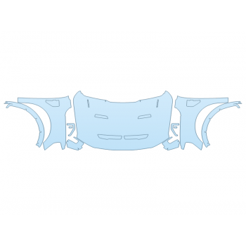 PAINT PROTECTION KIT - 2023 FORD F-150 SHELBY FULL HOOD FENDERS MIRRORS(WRAPPED EDGES) - PRECUT PPF CLEAR BRA WRAP