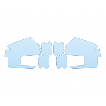 PAINT PROTECTION KIT - 2023 FORD F-150 SHELBY MIRRORS DOOR CUPS - PRECUT PPF CLEAR BRA WRAP