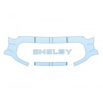 PAINT PROTECTION KIT - 2023 FORD F-150 SHELBY SUPER SNAKE GRILL W/STRIPES - PRECUT PPF CLEAR BRA WRAP