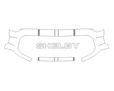 2023 FORD F-150 SHELBY SUPER SNAKE GRILL W/STRIPES