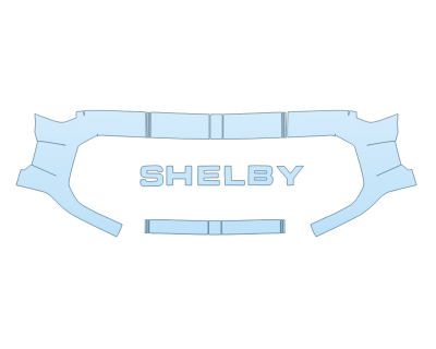 PAINT PROTECTION KIT - 2023 FORD F-150 SHELBY SUPER SNAKE GRILL W/STRIPES - PRECUT PPF CLEAR BRA WRAP