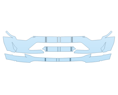 PAINT PROTECTION KIT - 2023 FORD F-150 SHELBY SUPER SNAKE SPORT BUMPER W/STRIPES - PRECUT PPF CLEAR BRA WRAP