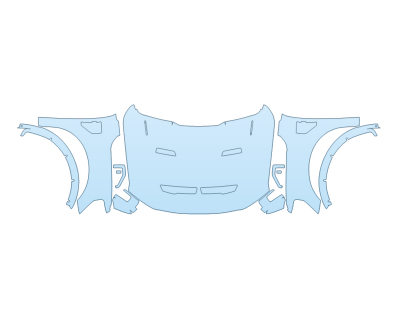 PAINT PROTECTION KIT - 2023 FORD F-150 SHELBY SUPER SNAKE SPORT FULL HOOD FENDERS MIRRORS(WRAPPED EDGES) - PRECUT PPF CLEAR BRA WRAP