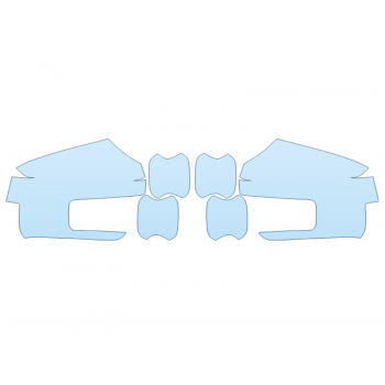 PAINT PROTECTION KIT - 2023 FORD F-150 SHELBY SUPER SNAKE SPORT MIRRORS DOOR CUPS - PRECUT PPF CLEAR BRA WRAP