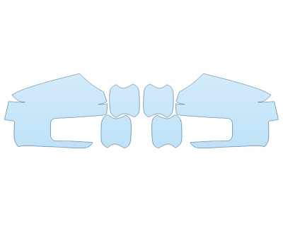 PAINT PROTECTION KIT - 2023 FORD F-150 SHELBY SUPER SNAKE SPORT MIRRORS DOOR CUPS - PRECUT PPF CLEAR BRA WRAP