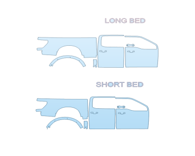 PAINT PROTECTION KIT - 2023 FORD F-150 SHELBY SUPER SNAKE SPORT PASSENGER SIDE - PRECUT PPF CLEAR BRA WRAP