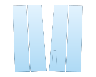 PAINT PROTECTION KIT - 2023 FORD F-150 SHELBY SUPER SNAKE SPORT B PILLARS - PRECUT PPF CLEAR BRA WRAP