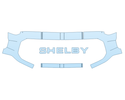 PAINT PROTECTION KIT - 2023 FORD F-150 SHELBY SUPER SNAKE SPORT GRILL W/STRIPES - PRECUT PPF CLEAR BRA WRAP