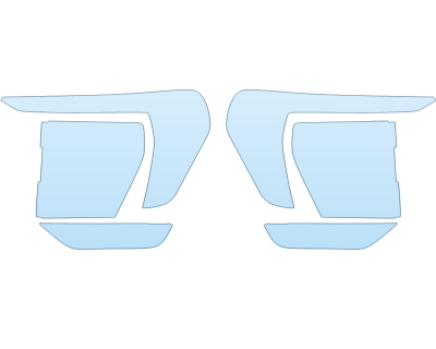 PAINT PROTECTION KIT - 2023 FORD F-150 SHELBY SUPER SNAKE SPORT HEADLIGHTS FOGLIGHTS - PRECUT PPF CLEAR BRA WRAP