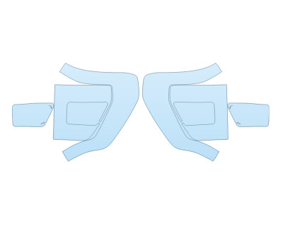 PAINT PROTECTION KIT - 2023 FORD F-150 SHELBY SUPER SNAKE SPORT TAIL LIGHTS - PRECUT PPF CLEAR BRA WRAP