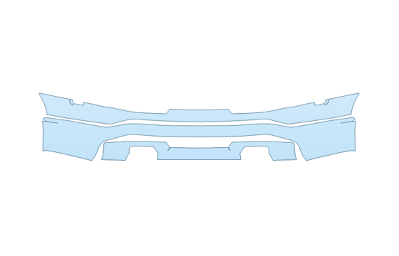 Precut PPF Kit – Clear Bra Paint Protection Film PAINT PROTECTION KIT - 2027 FORD F-150 LIGHTNING LARIAT BUMPER - PRECUT PPF CLEAR BRA WRAP