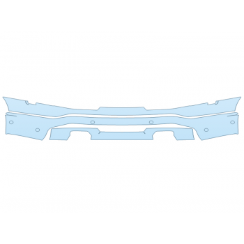 PAINT PROTECTION KIT - 2023 FORD F-150 LIGHTNING LARIAT BUMPER WITH SENSORS - PRECUT PPF CLEAR BRA WRAP