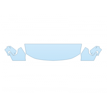 PAINT PROTECTION KIT - 2023 FORD F-150 LIGHTNING LARIAT HOOD FENDERS MIRRORS 24 INCH (WRAPPED EDGES) - PRECUT PPF CLEAR BRA WRAP