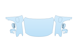 2027 FORD F-150 LIGHTNING LARIAT FULL HOOD FENDERS MIRRORS