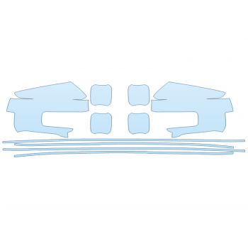 PAINT PROTECTION KIT - 2023 FORD F-150 LIGHTNING LARIAT MIRRORS DOOR CUPS DOOR EDGES - PRECUT PPF CLEAR BRA WRAP