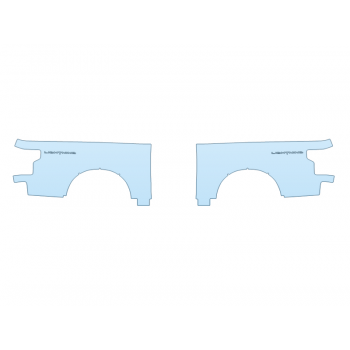 PAINT PROTECTION KIT - 2023 FORD F-150 LIGHTNING LARIAT REAR FULL FENDERS - PRECUT PPF CLEAR BRA WRAP