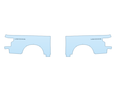 Precut PPF Kit – Clear Bra Paint Protection Film PAINT PROTECTION KIT - 2023 FORD F-150 LIGHTNING LARIAT REAR FULL FENDERS - PRECUT PPF CLEAR BRA WRAP