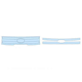 PAINT PROTECTION KIT - 2023 FORD F-150 LIGHTNING LARIAT GRILL - PRECUT PPF CLEAR BRA WRAP