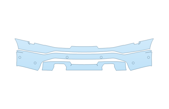 Precut PPF Kit – Clear Bra Paint Protection Film PAINT PROTECTION KIT - 2027 FORD F-150 LIGHTNING PLATINUM BUMPER WITH SENSORS - PRECUT PPF CLEAR BRA WRAP