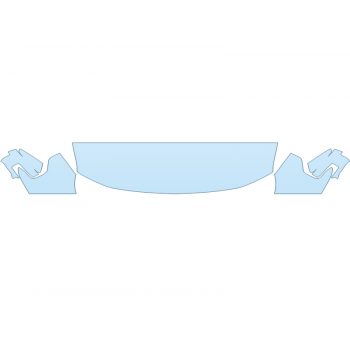 PAINT PROTECTION KIT - 2023 FORD F-150 LIGHTNING PLATINUM HOOD FENDERS MIRRORS 24 INCH (WRAPPED EDGES) - PRECUT PPF CLEAR BRA WRAP