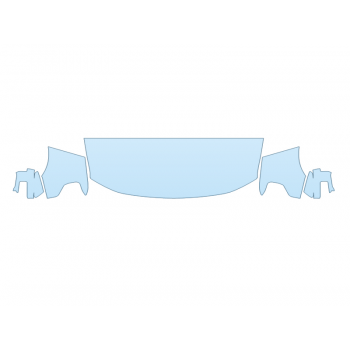 PAINT PROTECTION KIT - 2023 FORD F-150 LIGHTNING PLATINUM HOOD FENDERS MIRRORS 30 IN(WRAPPED EDGES) - PRECUT PPF CLEAR BRA WRAP