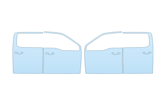 Precut PPF Kit – Clear Bra Paint Protection Film PAINT PROTECTION KIT - 2027 FORD F-150 LIGHTNING PLATINUM FULL DOORS - PRECUT PPF CLEAR BRA WRAP