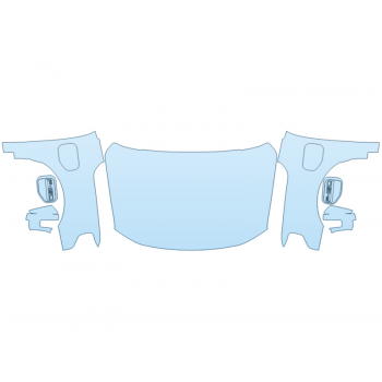 PAINT PROTECTION KIT - 2023 FORD F-150 LIGHTNING PLATINUM FULL HOOD FENDERS MIRRORS - PRECUT PPF CLEAR BRA WRAP